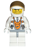 LEGO mm007 Mars Mission Astronaut with Helmet and Orange Sunglasses on Forehead, Stubble