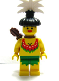 LEGO pi066a Islander, Female with Quiver